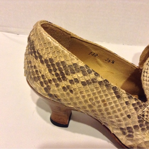 New Sartore Paris Vintage Python Skin Ankle Boots 5.5 Made in France - Picture 7 of 10